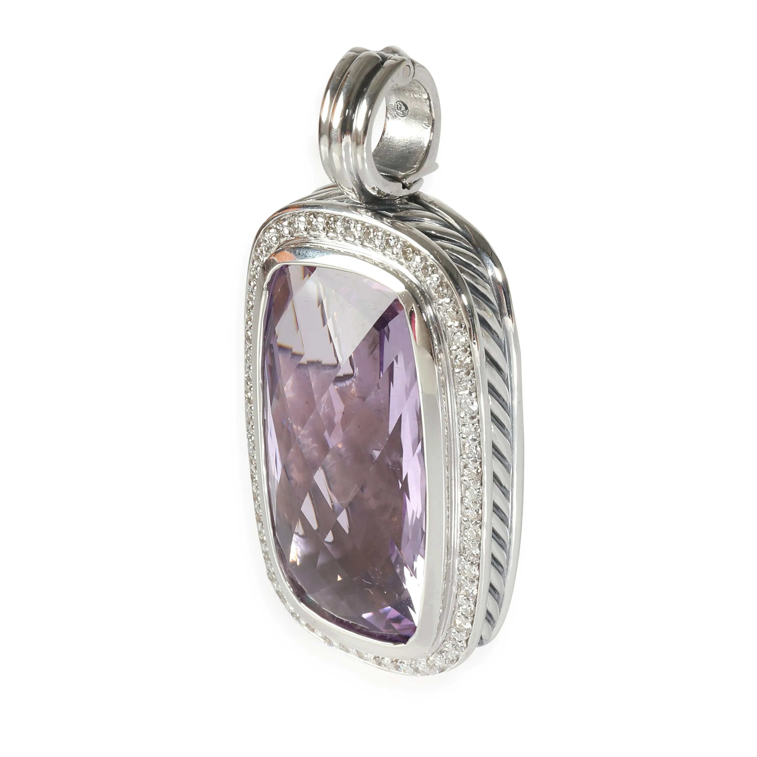 Albion Amethyst Pendant Enhancer in  Sterling Silver 0.55 CTW