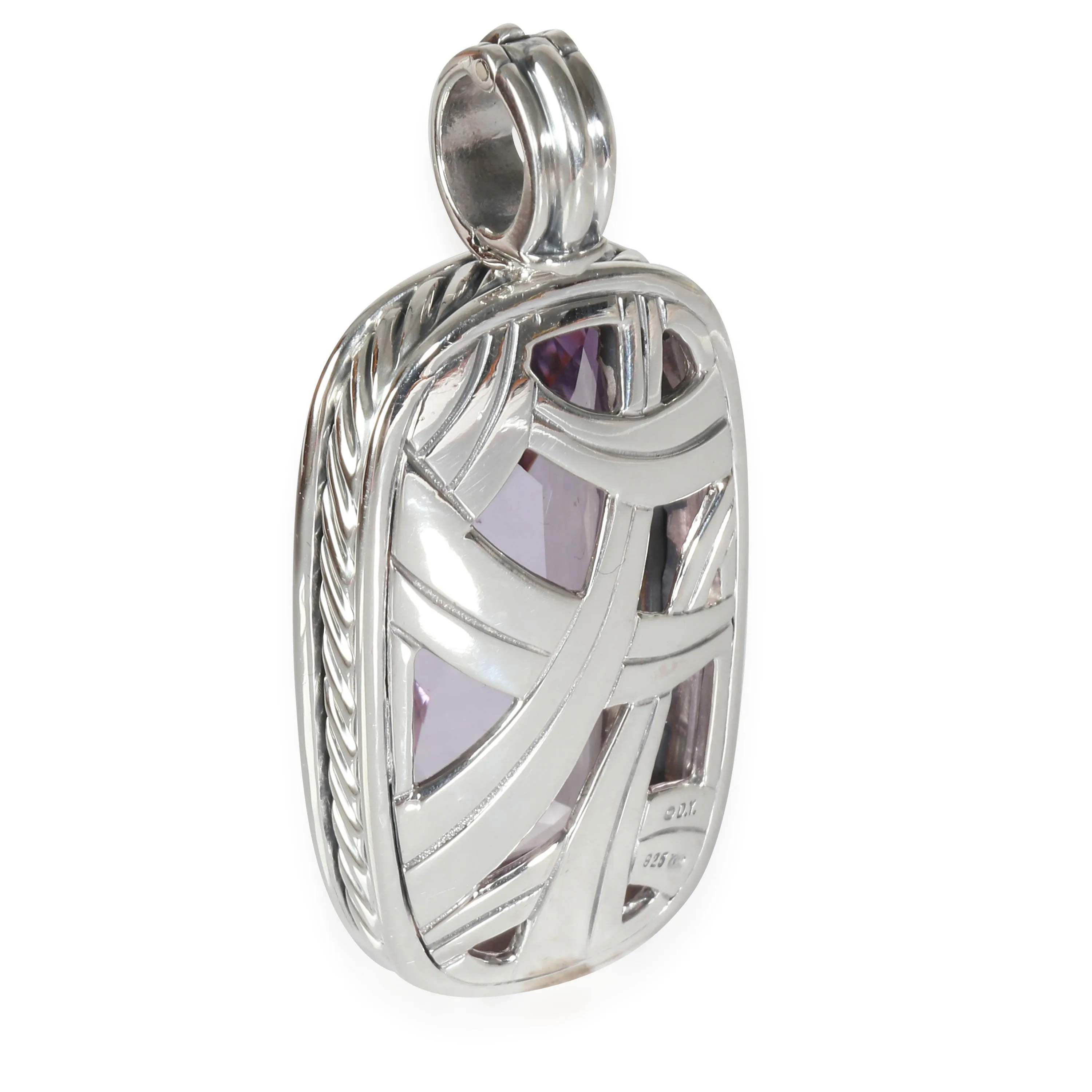 Albion Amethyst Pendant Enhancer in  Sterling Silver 0.55 CTW