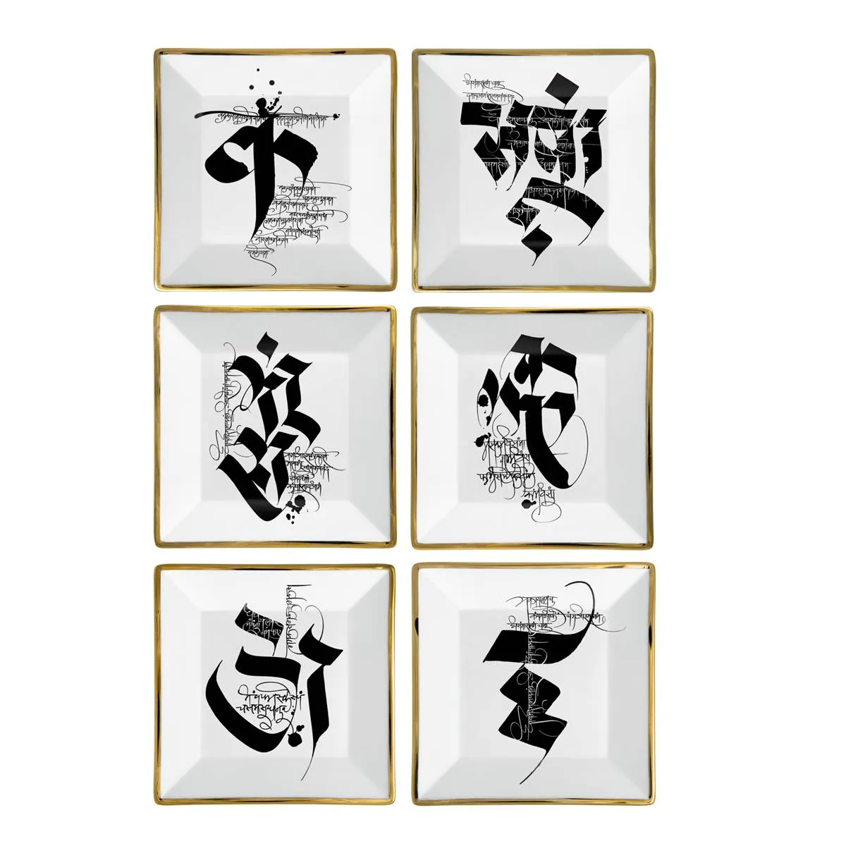 Devanagiri - Set of 6 Appetiser Plates