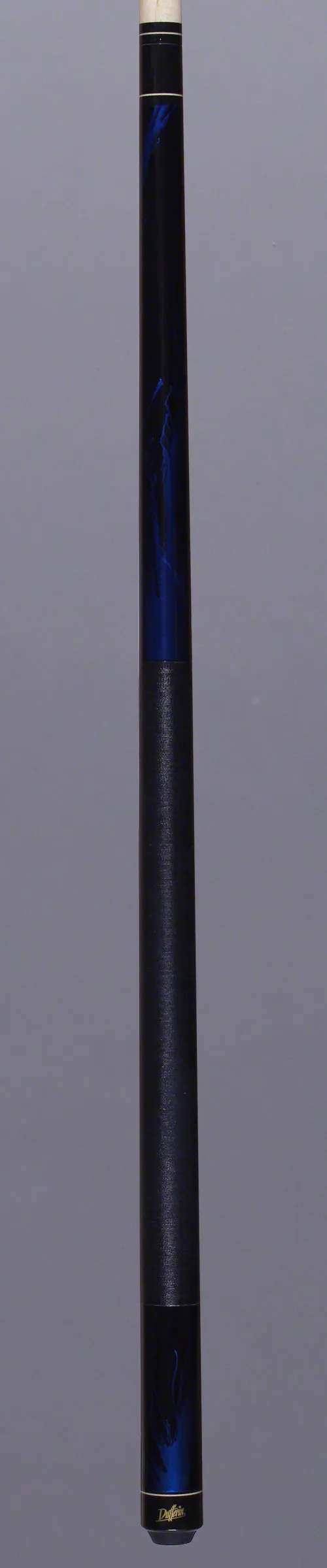Dufferin Jet Black Blue Flame Pool Cue - D211