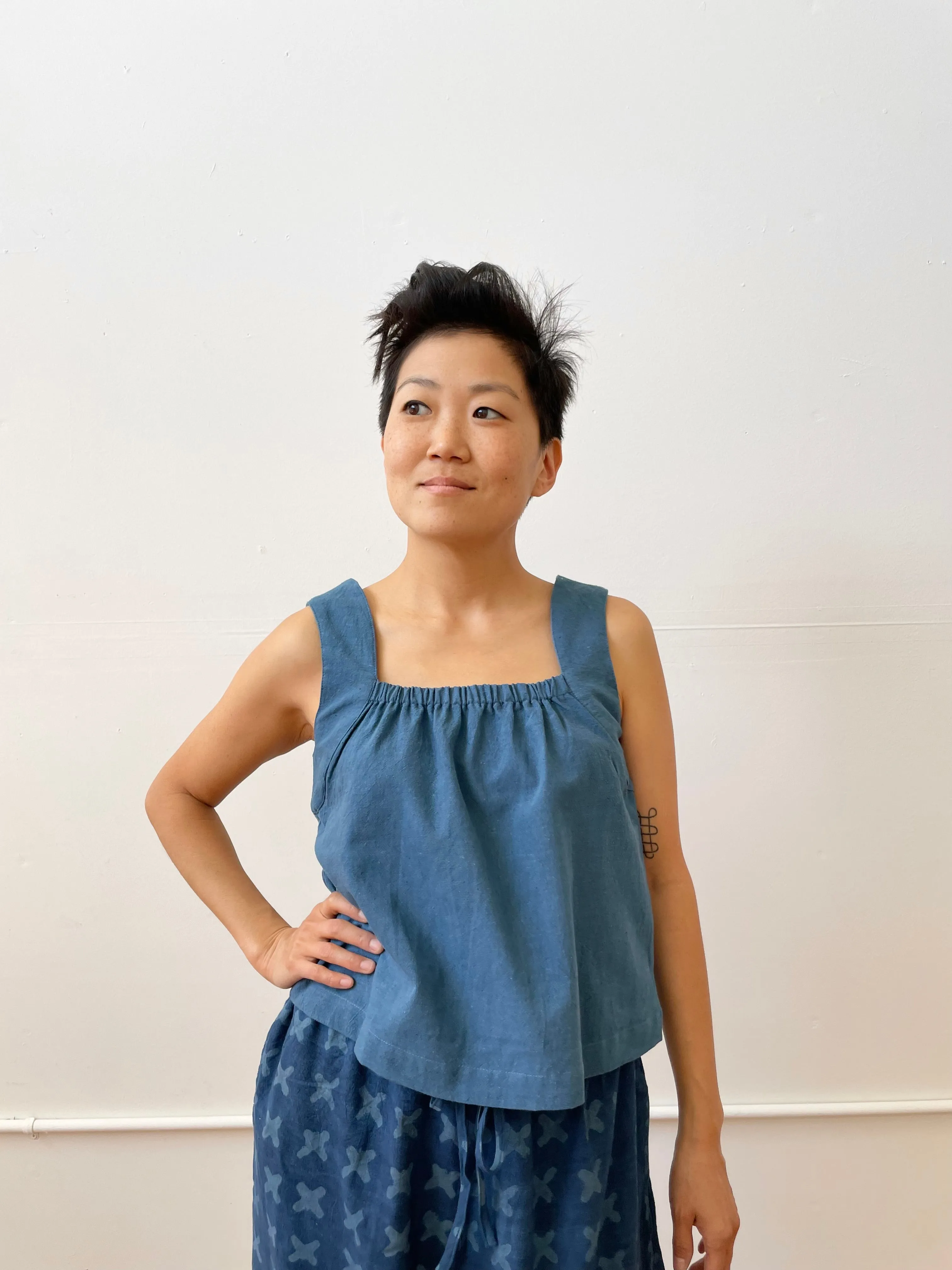 Louise Tank Indigo (XS-XXL)