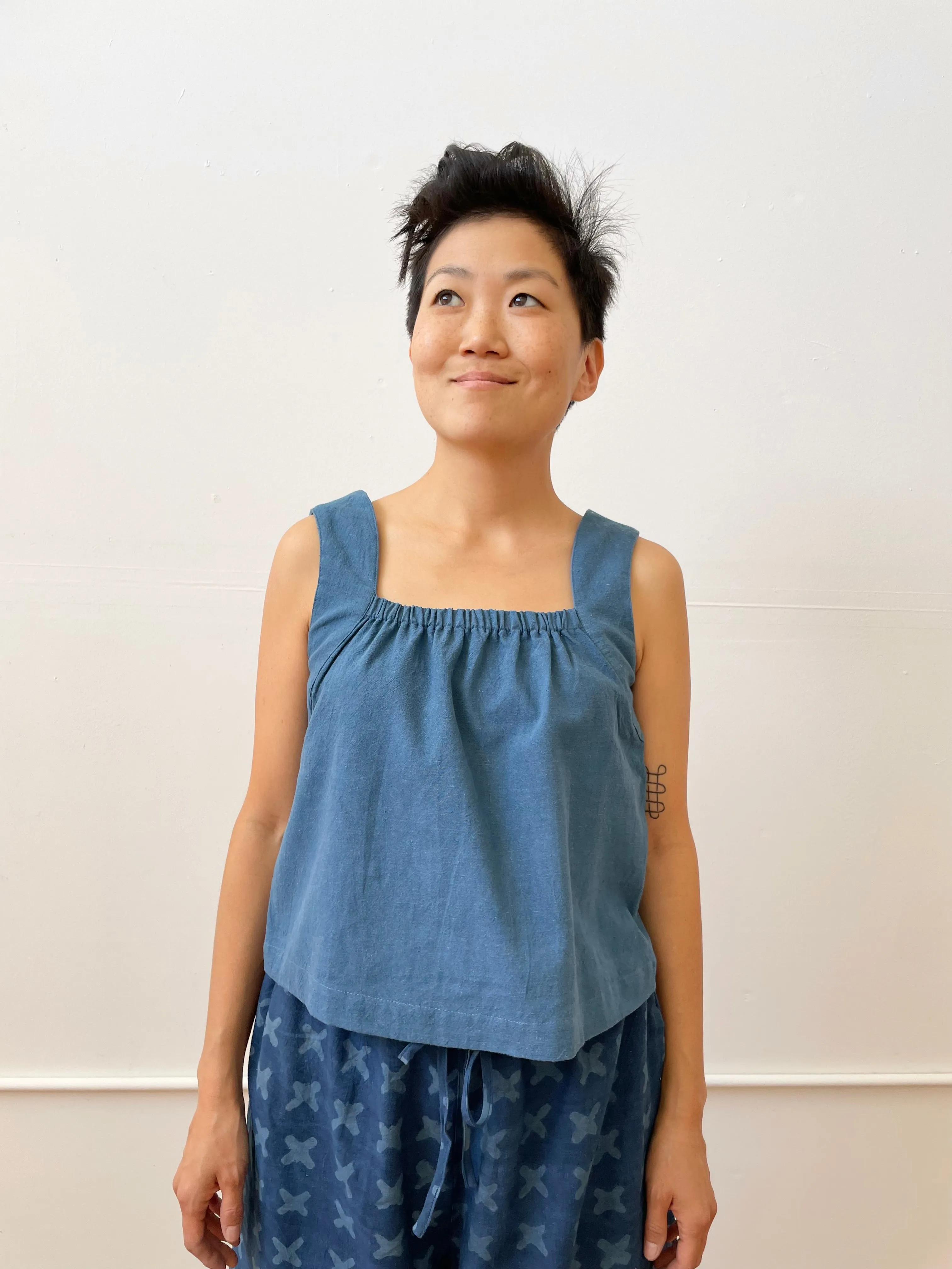 Louise Tank Indigo (XS-XXL)