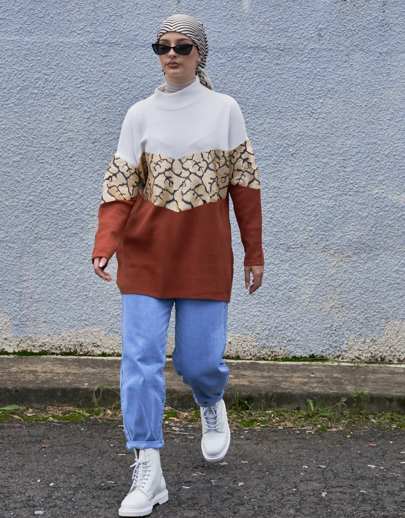 Sequin Print Jumper