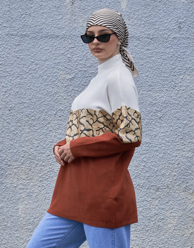 Sequin Print Jumper