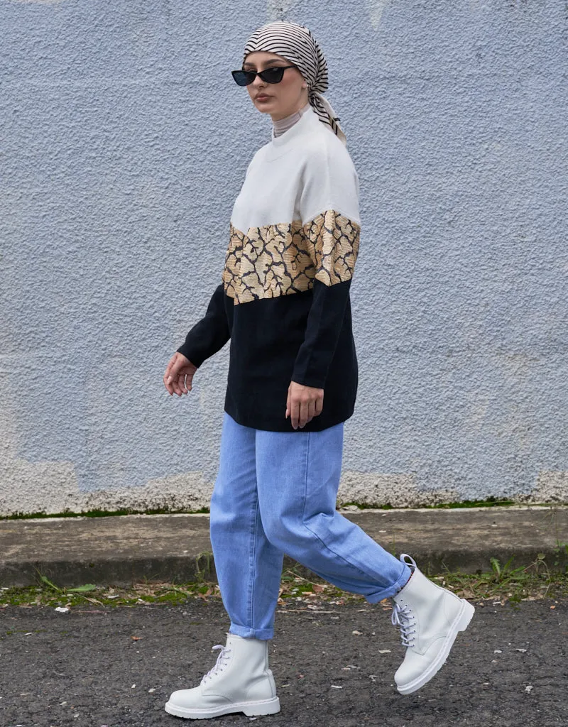 Sequin Print Jumper