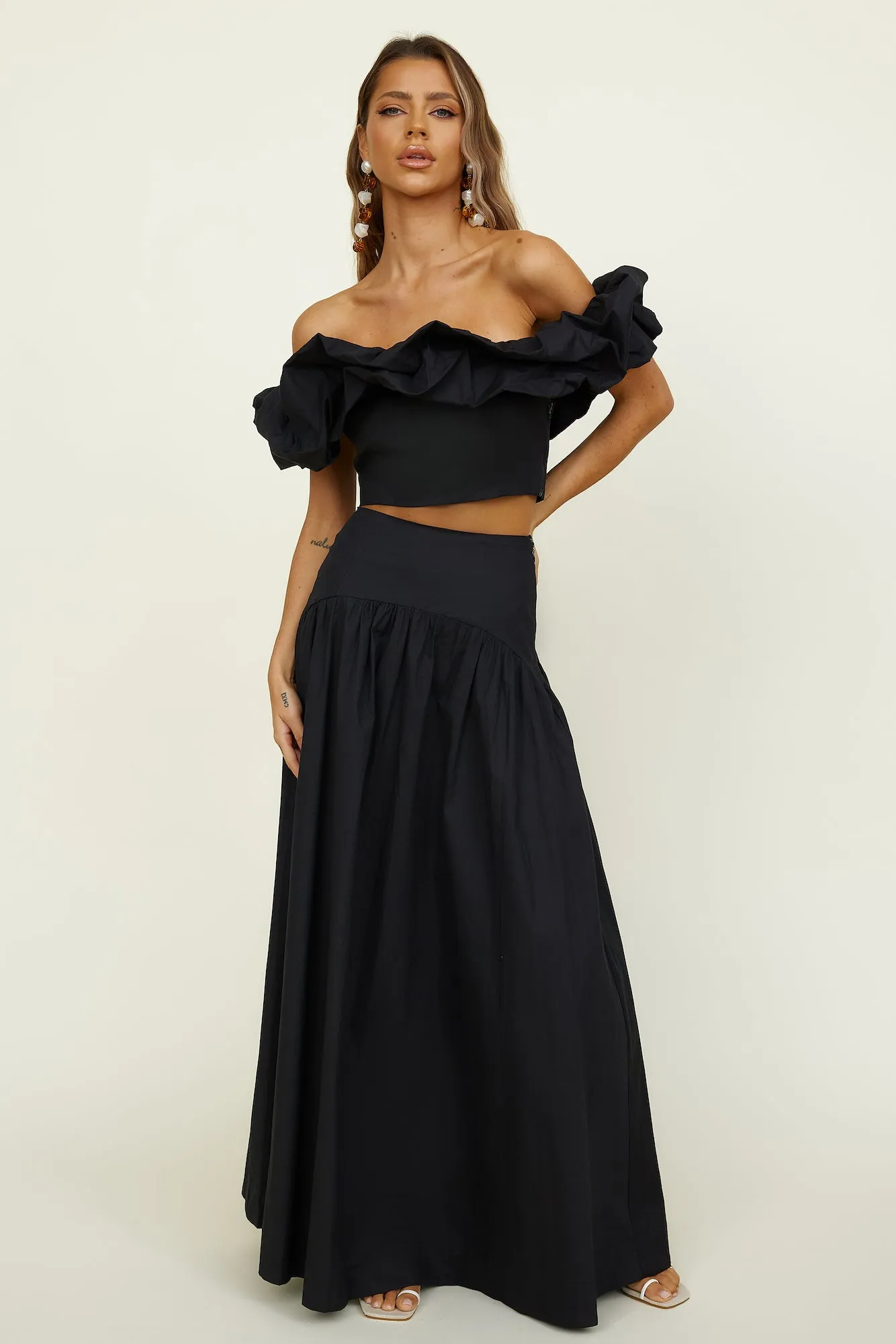 SEVEN WONDERS Savannah Maxi Skirt Black