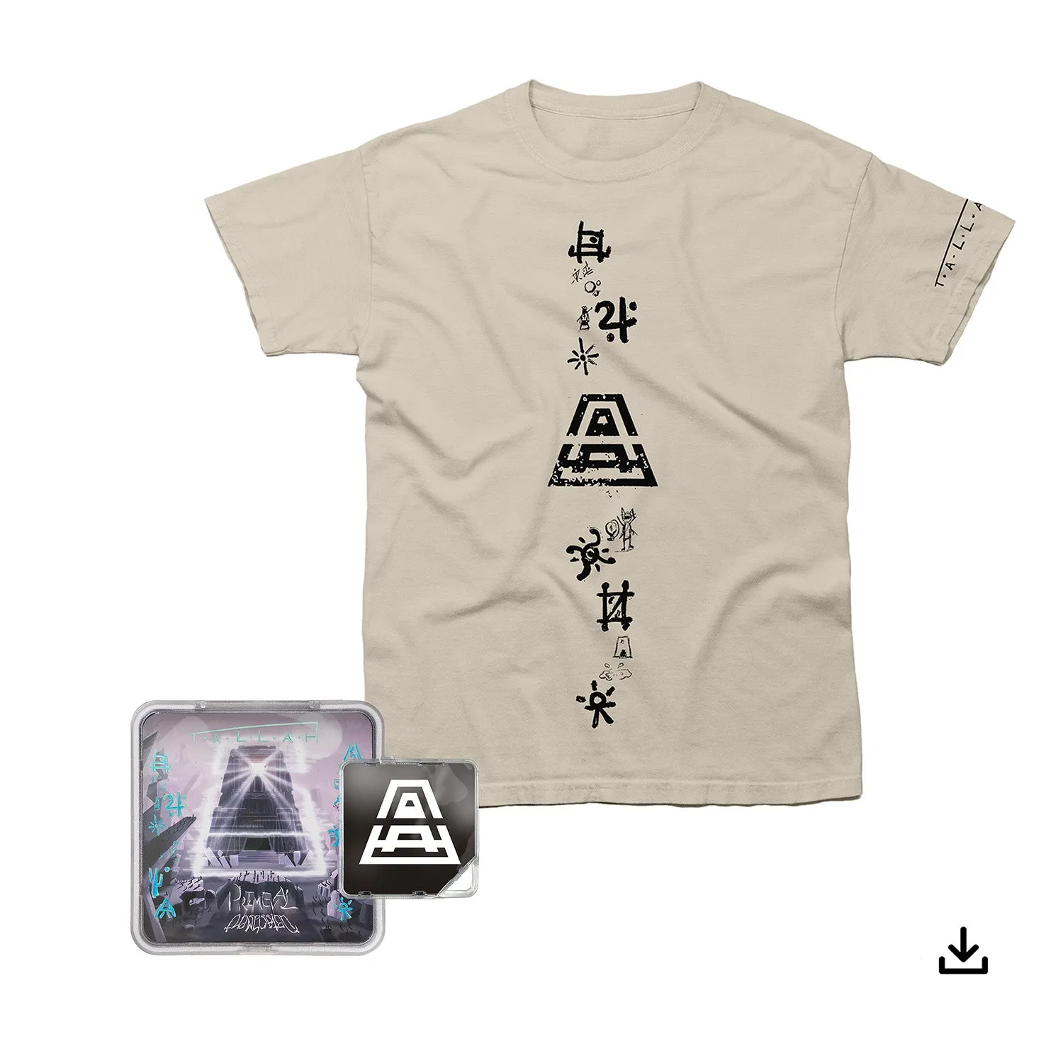 Tallah "Primeval: Obsession // Detachment" KiT Album, T shirt & Download - PRE-ORDER