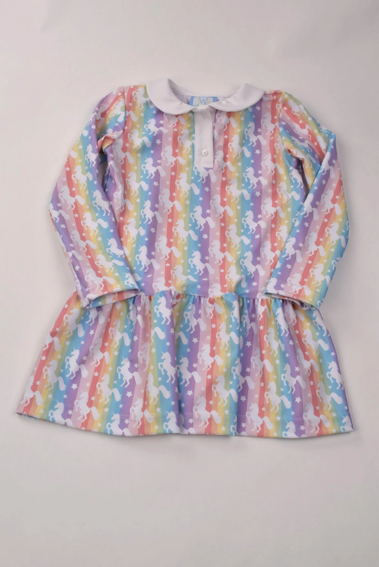 Unicorn Print Knit Athleisure Dress