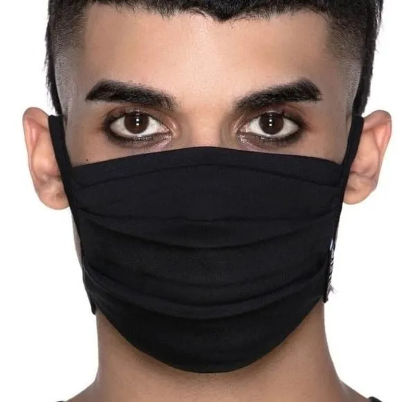 Unisex Face Mask | Primary | Gothic Black Tie Close For a Perfect Fit