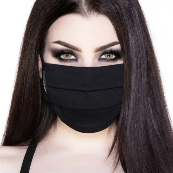 Unisex Face Mask | Primary | Gothic Black Tie Close For a Perfect Fit